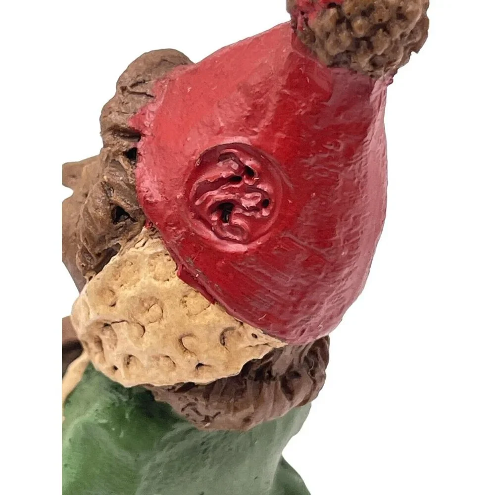 Set Of 2 Tom Clark 1987 Christmas‎ Caroling Gnomes Red Green # 62 & 72 Figurines